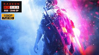 Battlefield V  Athlon 3000g  RX 580 8gb 2048sp benchmarks [upl. by Dawn]