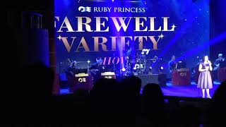 Ruby Princess Farewell Show 122923 [upl. by Pomona535]