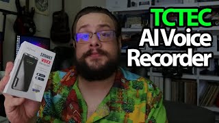 Unboxing the TCTEC AI Voice Recorder – ChatGPT Empowered for Smart Transcription [upl. by Steffie]