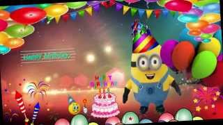 Minions Happy Birthday 2015 Song [upl. by Narmi]