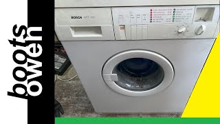 Bosch WFF1401  Test wash after bearing replacement  easy care short wash jumping around [upl. by Harihat]