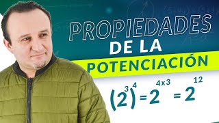 PROPIEDADES de la POTENCIACIÓN  POTENCIACIÓN de NÚMEROS ENTEROS  Clases de Matemáticas [upl. by Dever973]