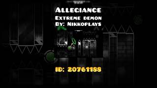 Me gustó su drop fue épico   ALLEGIANCE   Geometry Dash 22 100 [upl. by Flynn]