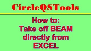 QStool Utilities  How To Takeoff Beam Quantity  Fast instant used [upl. by Eiralc]