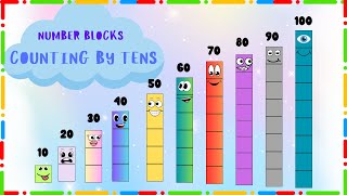 Count to 100 by 10s l Learn to Count 10100  Count by 10 Song l Number blocks [upl. by Pesvoh]