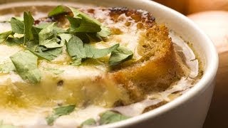 Receta de sopa de cebolla  Onion soup recipe [upl. by Larrisa]