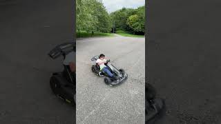 Segway ninebot go kart pro electric drift skid shakedown first drive test fun [upl. by Nosnaj]