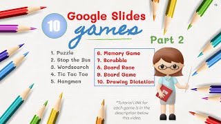 10 Interactive Online Games in Google Slides  part 2 [upl. by Inahpets]