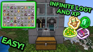 EASIEST 121 RAID FARM TUTORIAL in Minecraft Bedrock MCPEXboxPSSwitchPC [upl. by Ocir]