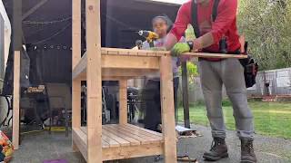 BUILDING A POTTING BENCH [upl. by Michaela945]