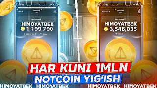 NOTCOIN TEZ KOPAYTIRISH YOLI Notcoin toliq malumot va koproq coinlar ishlash siri Notcoin yechish [upl. by Condon]