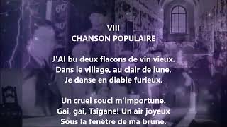 Poèmes magyars VIII  Chanson populaire  François Coppée lu par Yvon Jean [upl. by Ramar248]