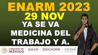 MEDICINA DEL TRABAJO Y AMBIENTAL 29 DE NOVIEMBRE ENARM 2023 SELECCION DE ESPECIALIDAD [upl. by Murdoch]