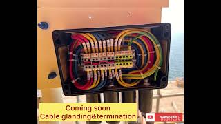 Full video glanding termination soon cableglanding cable power instrumentation [upl. by Nedyah67]