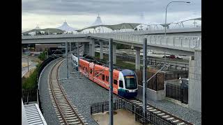 Sound Transit Link 2 Line Testing Leaving Redmond Technology Station [upl. by Irahc]