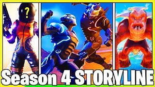 THE ENTIRE OFFICIAL FORTNITE SEASON 4 STORYLINE Fortnite Battle Royale [upl. by Lauraine]