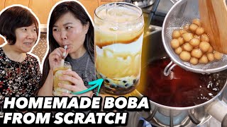 I Tried to Make Brown Sugar Boba From Scratch Inspired by Xing Fu Tang [upl. by Mikeb744]