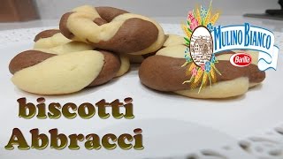 BISCOTTI ABBRACCI di frolla senza burro come gli originali [upl. by Nyladnewg]