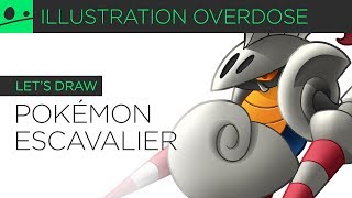 Lets Draw Pokemon 589  Escavalier [upl. by Byrom]