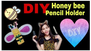 DIY honey bee Pencil holder [upl. by Flemings]