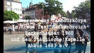 „In treue fest“ HackenbroichHackenhausen 1960  Stä Kapelle Ahaus 1883 eV quotMarsch der Mediciquot [upl. by Ahsenak]