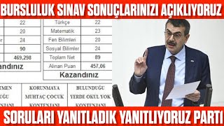 Bursluluk Sınav Sonuçlarınızı Açıklıyoruz PART1 [upl. by Adnoval]