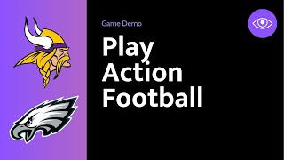 2023 Vikings  Eagles Play Action Football a new cards and dice tabletop football game [upl. by Brien]