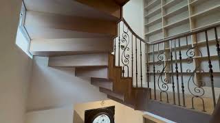 Closed Tread Staircase with metal spindles  Bespoke Staircases  DDC London [upl. by Ellinet605]