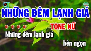 Karaoke Những Đêm Lạnh Giá Tone Nữ Nhạc Sống Cha Cha Mới 2025  Cẩm Tiên Organ [upl. by Weinert]