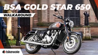 BSA Gold Star 650 Walkaround  Royal Enfield Interceptor 650 Rival at Rs 299 Lakh  BikeWale [upl. by Mingche]