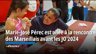 MarieJosé Pérec est allée à la rencontre des Marseillais avant les JO 2024 [upl. by Enra]