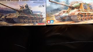 Meng King TigerTamiya Jagdtiger 135 [upl. by Adniles658]