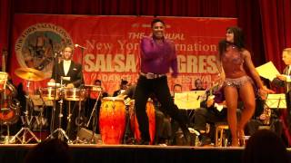 Eddie Torres amp Griselle Ponce performing with The Mambo Legends Orchestra  NY Salsa Congress 2011 [upl. by Harrat]