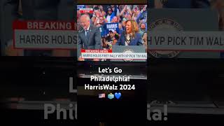 HarrisWalz 2024… VOTE BLUE 🗳️💙🇺🇸HarrisWalz2024 VoteBlue Pennsylvania Philadelphia [upl. by Mohr]