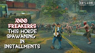 Days Gone PC 999 Horde Mod  Horse Lake Nero Checkpoint Horde [upl. by Drolet]