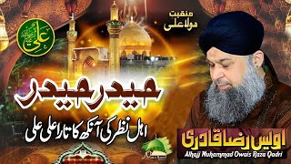 Ahle Nazar Ki Ankh Ka Tara Ali Ali  Owais Raza Qadri  New Manqabat [upl. by Atnicaj703]