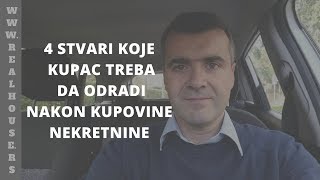 4 stvari koje kupac mora da odradi nakon kupovine nekretnine obaveze kupca nakon overe ugovora [upl. by Ariaes]