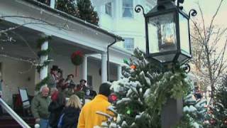 New England Town Brings Rockwells Christmas to Life [upl. by Noseimaj]