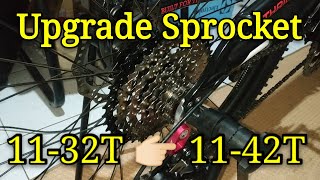 Upgrade sprocket 8 speed rasa 11 speed dengan tambahan goatlink ⭐⭐⭐⭐⭐ [upl. by Collen]