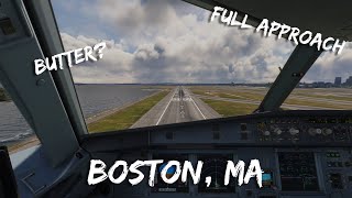 FENIX A320  Boston Approach  Microsoft Flight Simulator [upl. by Otreblasiul]