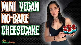 Mini NoBake Vegan Cheesecake  Vegan Proteins [upl. by Enyamart]