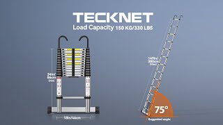 TECKNET Aluminium Extension Ladder [upl. by Corvin]