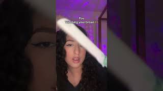 Bushy brows asmr asmrsatisfyingsounds asmrtingles fyp relax asmrvideos satisfying brows [upl. by Nahn238]