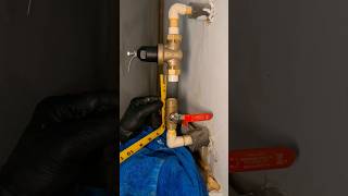 Replacing a water pressure regulator and shut off valve on CPVC 💦 plumbing plumber asmr diy [upl. by Lorette90]