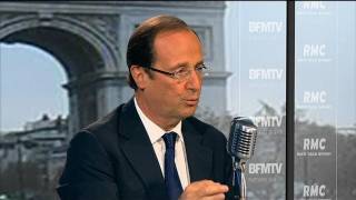 Hollande invité de BFMTV sexprime sur le droit de véto à lOnu [upl. by Mikkanen140]