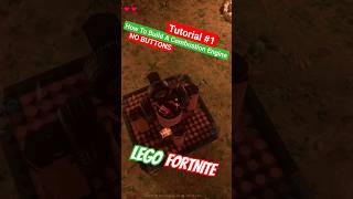 How to build a Combustion Engine  No Button tutorial lego fortnite legofortnite new airship [upl. by Hawley953]