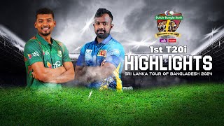 Bangladesh vs Sri Lanka Highlights  1st T20i  Sri Lanka tour of Bangladesh 2024 [upl. by Cyrano]