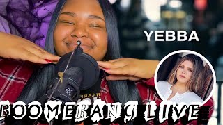 Not a Vocal Coach reacts to Yebba “Boomerang” Live [upl. by Desiree800]