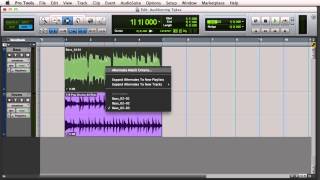 Loop Recording and Selecting Alternate Takes in Pro Tools [upl. by Zacks]