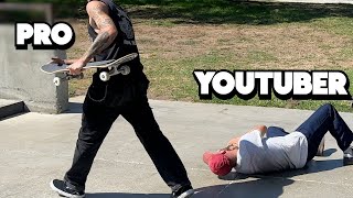 Pro Skater Smokes Youtuber [upl. by Nalyd]